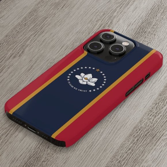 Mississippi State Flag Phone Case - Picture 1 of 8
